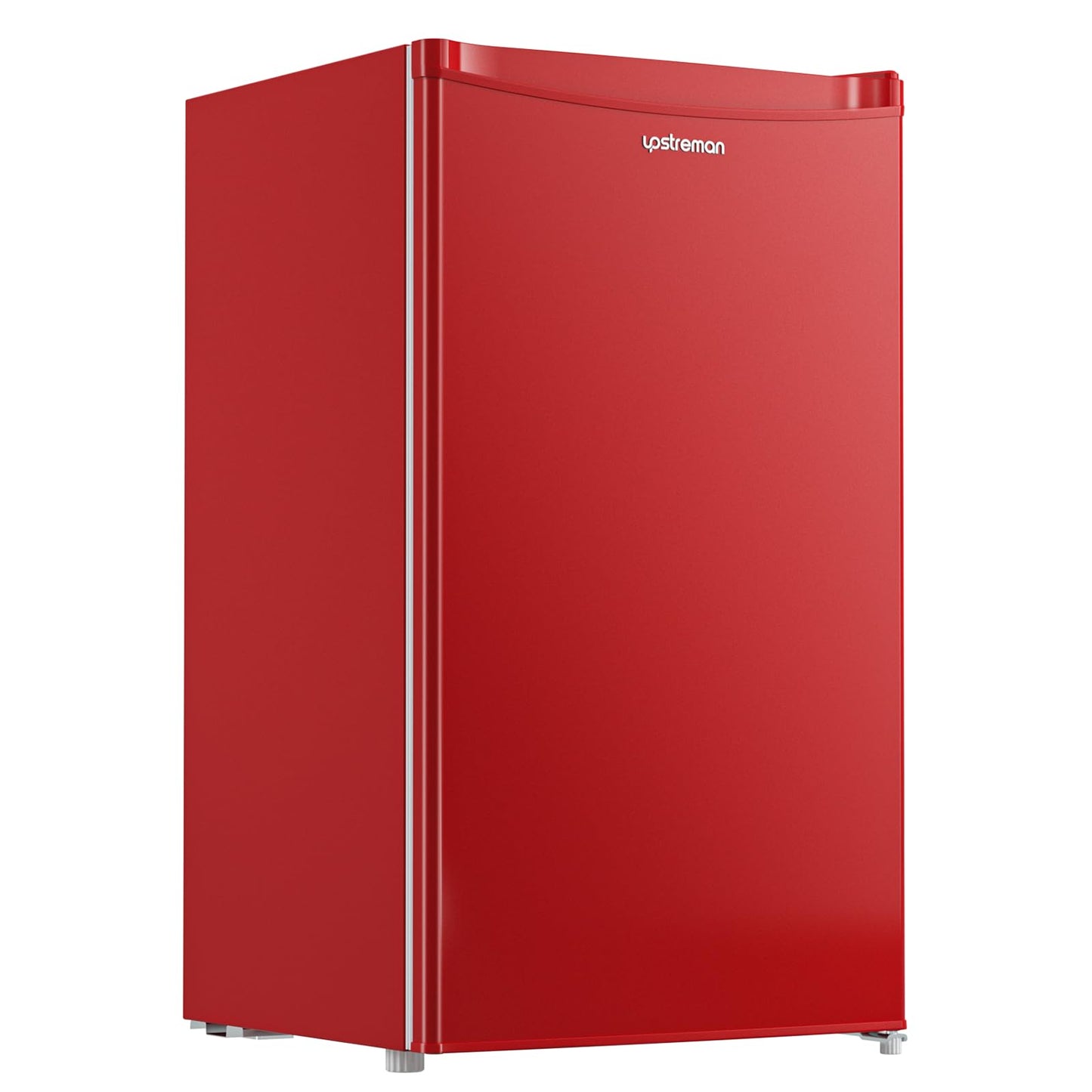 Upstreman 3.2 Cu.Ft Mini Fridge with Freezer, Single Door Mini Fridge, Dorm Fridge, Adjustable Thermostat, Mini Refrigerator for Bedroom, Office, Dorm, Black-BR321