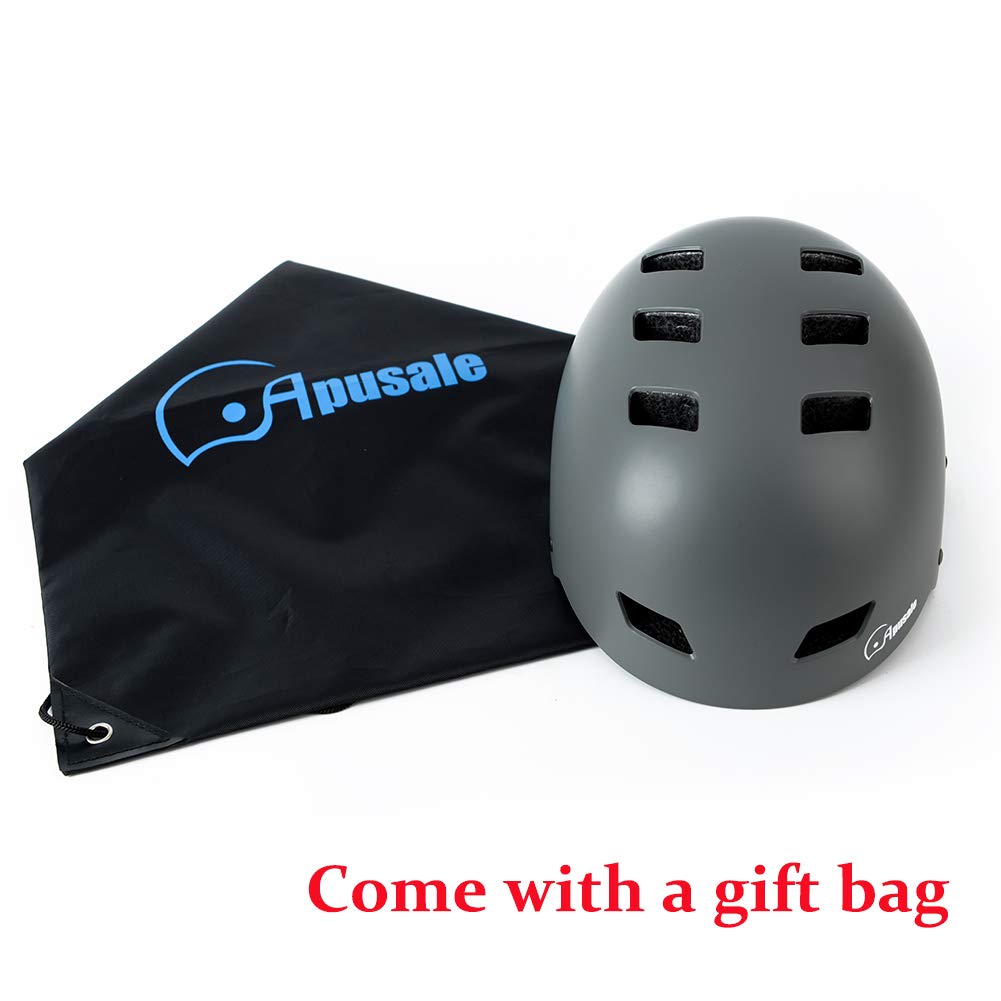 Bike Skateboard Helmet, Adjustable and Multi-Sport for Skate Scooter, 3 Sizes for Adult Youth Kids Toddler