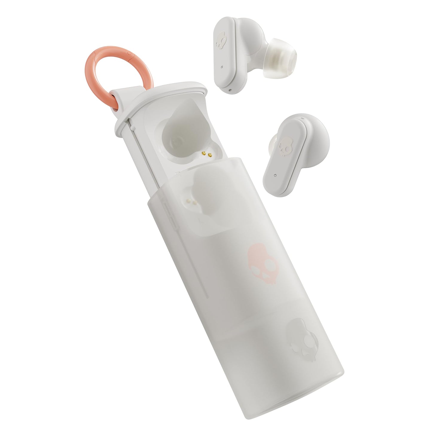 Skullcandy Dime Evo Wireless Earbuds, Bluetooth Headphones, Noise Isolating Fit, Up to 36 Hours Battery, Microphone for iPhone Android, Easy Carry with Clip-Anywhere Case - True Black
