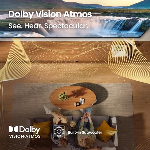 Hisense 75" QD7 Mini-LED 4K Smart Fire TV - QLED, 144Hz, HDR10+, Dolby Vision/Atmos, Game Mode Pro, Alexa Built-in (75QD7QF)