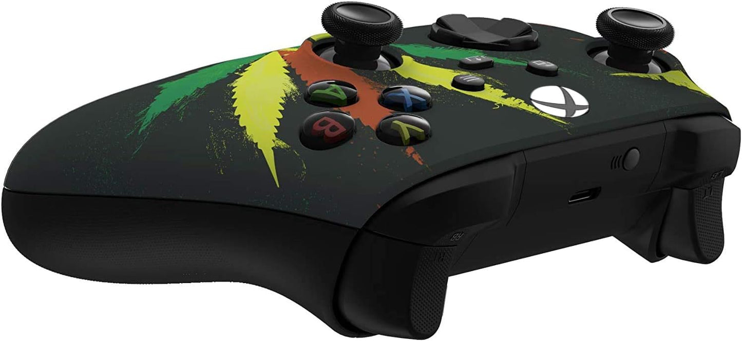 Custom Controllerzz Wireless Controller for Microsoft Xbox Series X/S & Xbox One - Custom Soft Touch Feel - Custom Series X/S Controller (X/S Bloody Zombie)