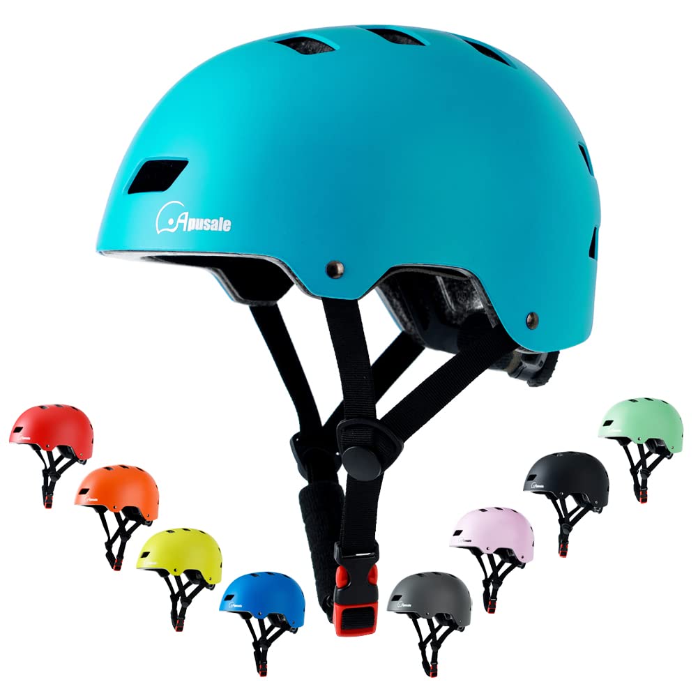 Bike Skateboard Helmet, Adjustable and Multi-Sport for Skate Scooter, 3 Sizes for Adult Youth Kids Toddler