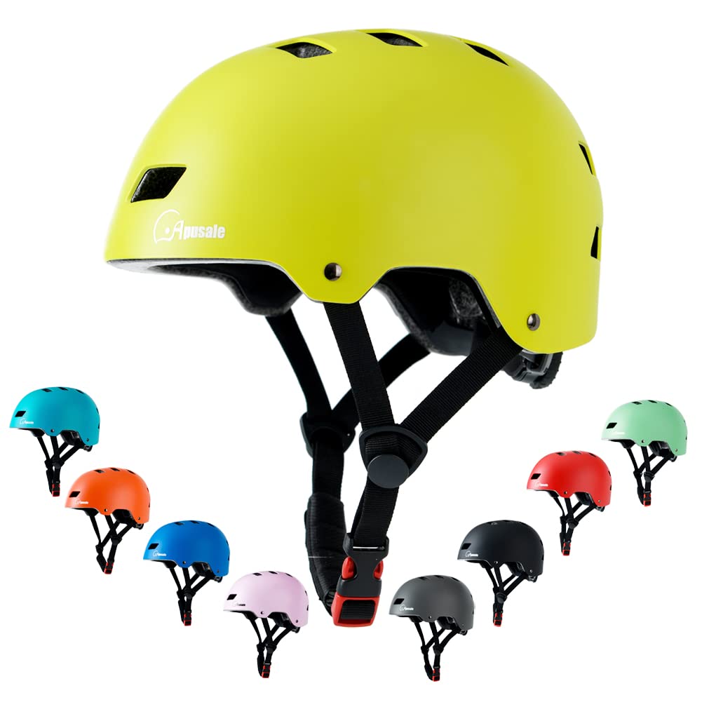 Bike Skateboard Helmet, Adjustable and Multi-Sport for Skate Scooter, 3 Sizes for Adult Youth Kids Toddler