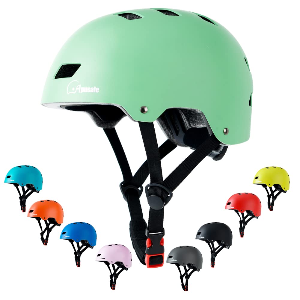 Bike Skateboard Helmet, Adjustable and Multi-Sport for Skate Scooter, 3 Sizes for Adult Youth Kids Toddler
