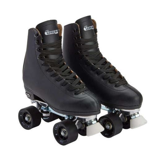 Chicago Quad Roller Skates for Women & Men – Durable, Top Performance Indoor/Outdoor Use or Roller Derby - Classic Deluxe Leather High-Top Boots with 60mm Urethane Wheels & Semi-Precision Bearings
