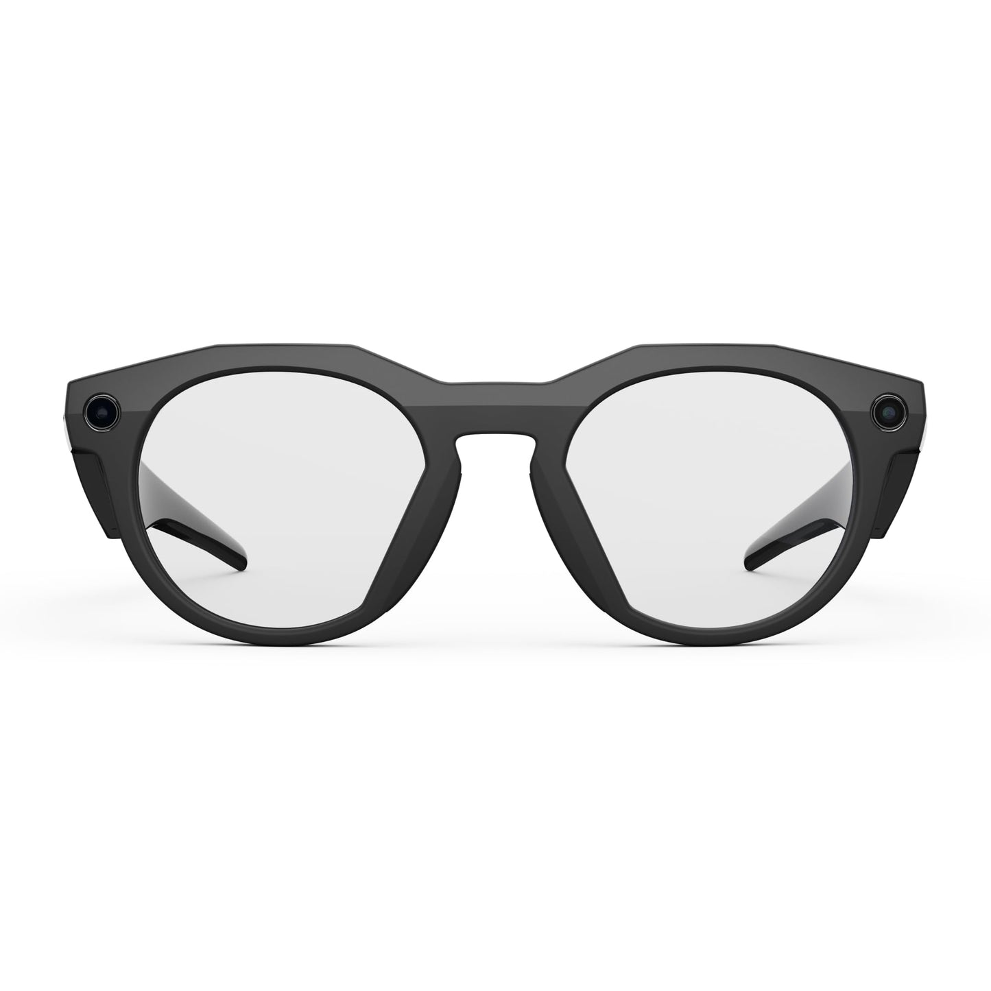 Oakley Meta HSTN, Clear | Smart AI Glasses for Men, Women — Performance for Sports, Athletes — Camera, Audio, Video — 8 Hour Battery — 3K HD Resolution — Clear to Grey Transitions® Lenses