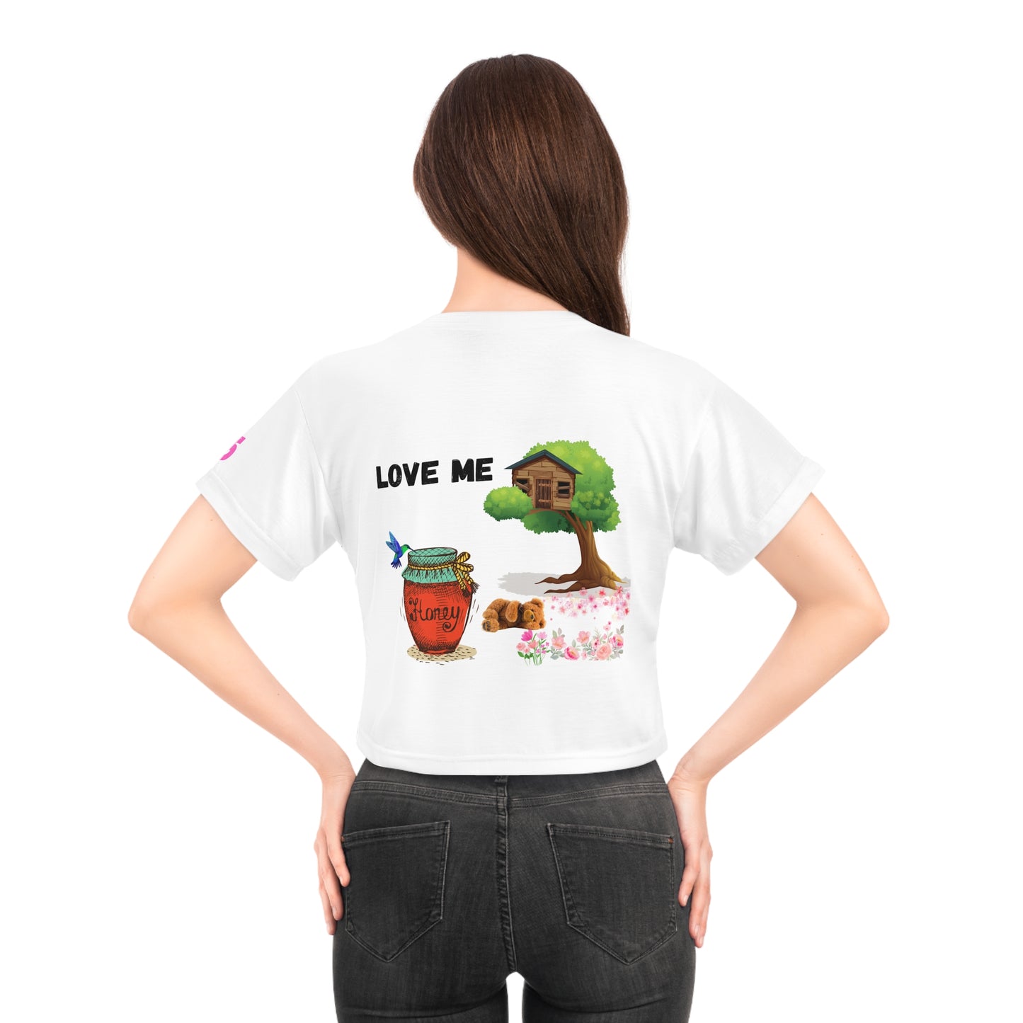 Simple Expressions- Jalena’s teddy bear collection- 6 of 15 Crop Tee (AOP)