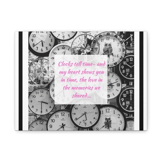 Simple Expressions Time clocks Matte Canvas, Stretched, 1.25"