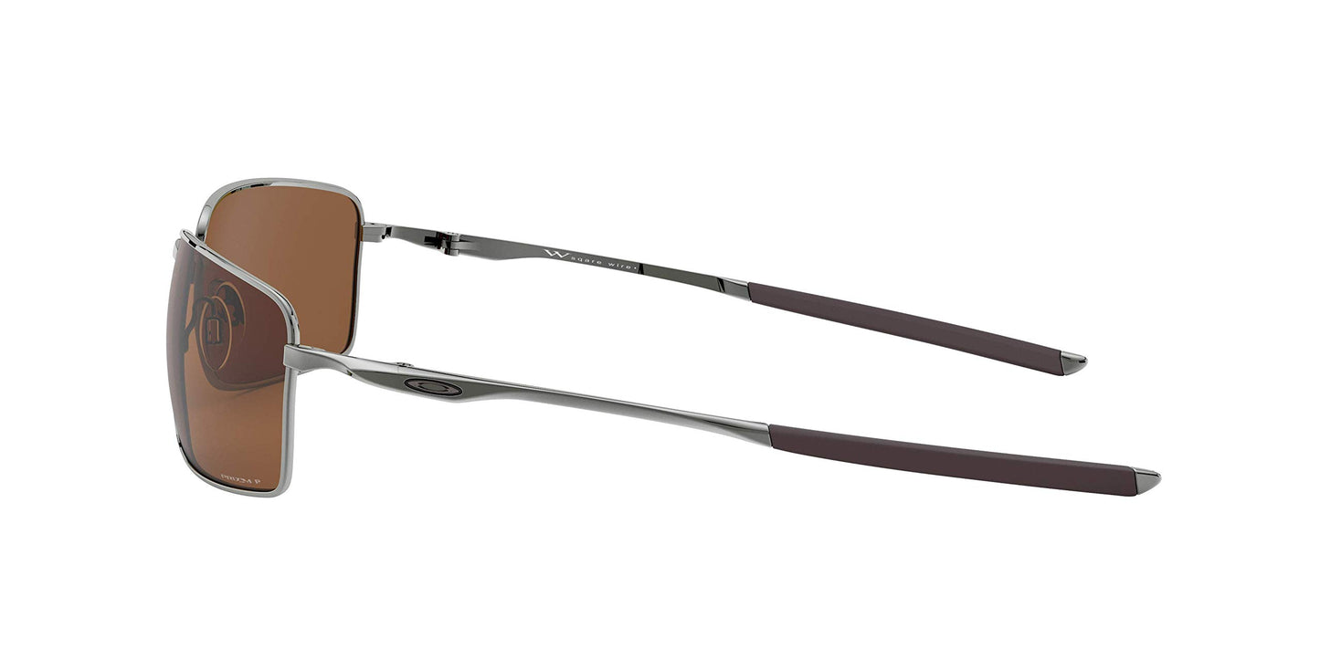 Oakley Men's OO4075 Square Wire Rectangular Metal Sunglasses