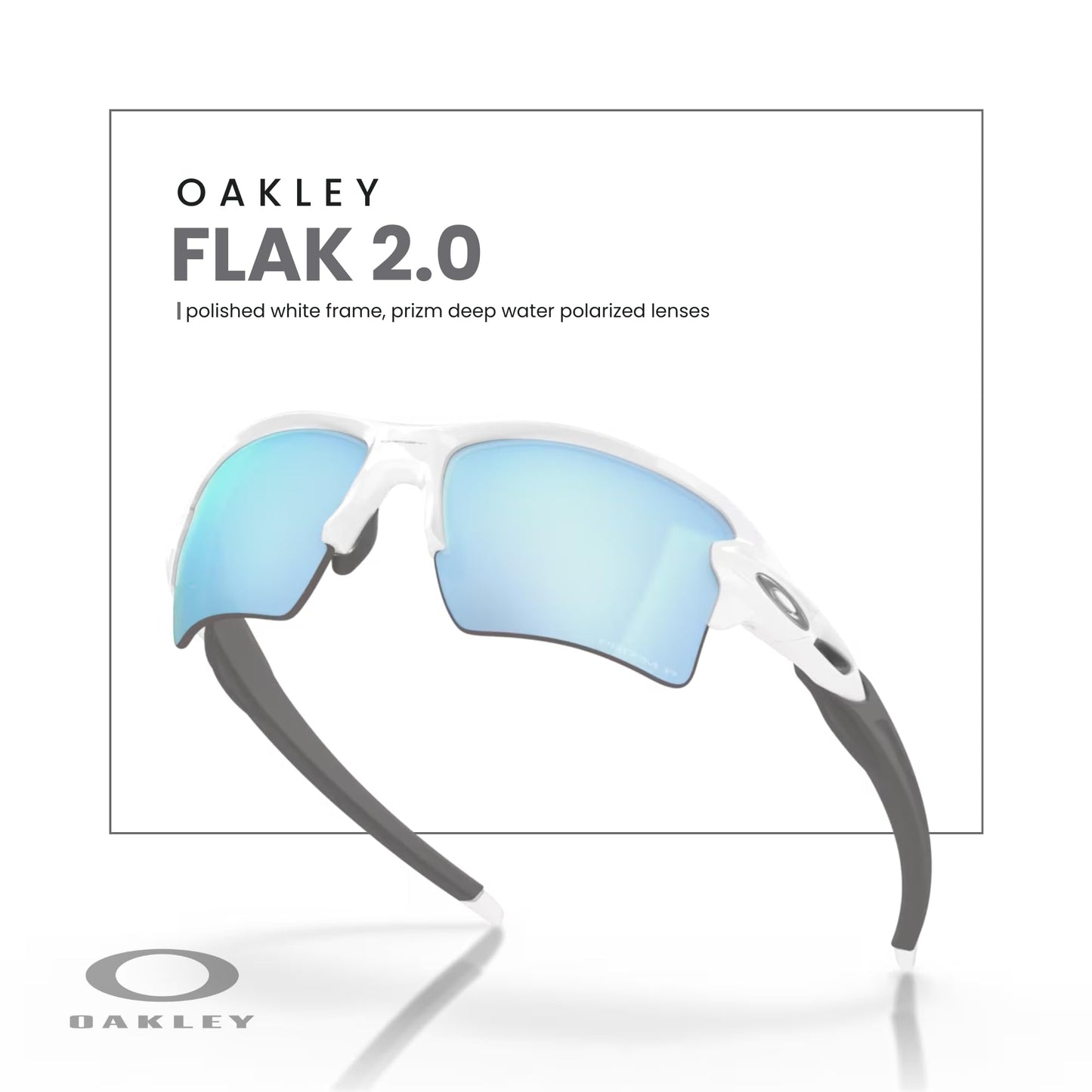 OAKLEY Flak 2.0 XL OO9188 Rectangle Sunglasses For Men+ Bundle Accessory Leash Kit, Microfiber Pouch
