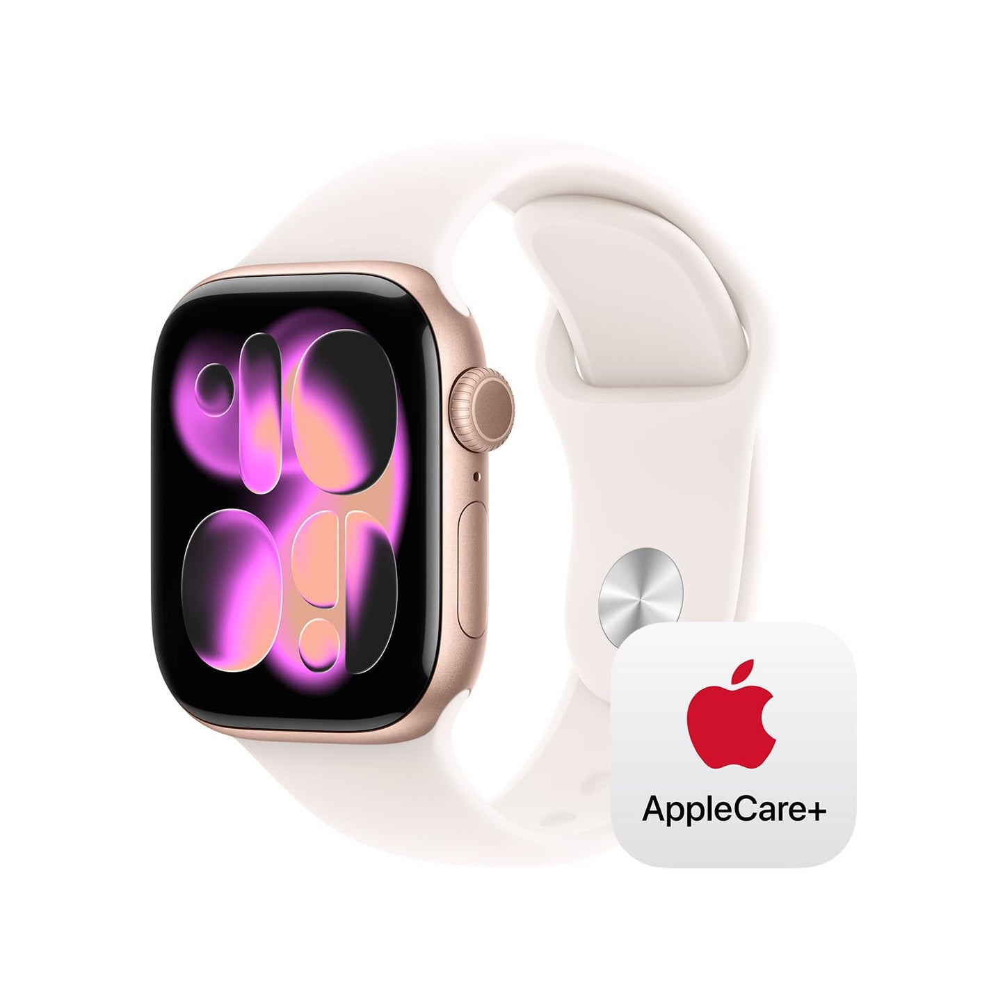 Apple Watch Series 11 [GPS 42mm] Smartwatch with Rose Gold Aluminum Case with Light Blush Sport Band - S/M. Sleep Score, Fitness Tracker, Health Monitoring, Always-On Display, Water Resistant