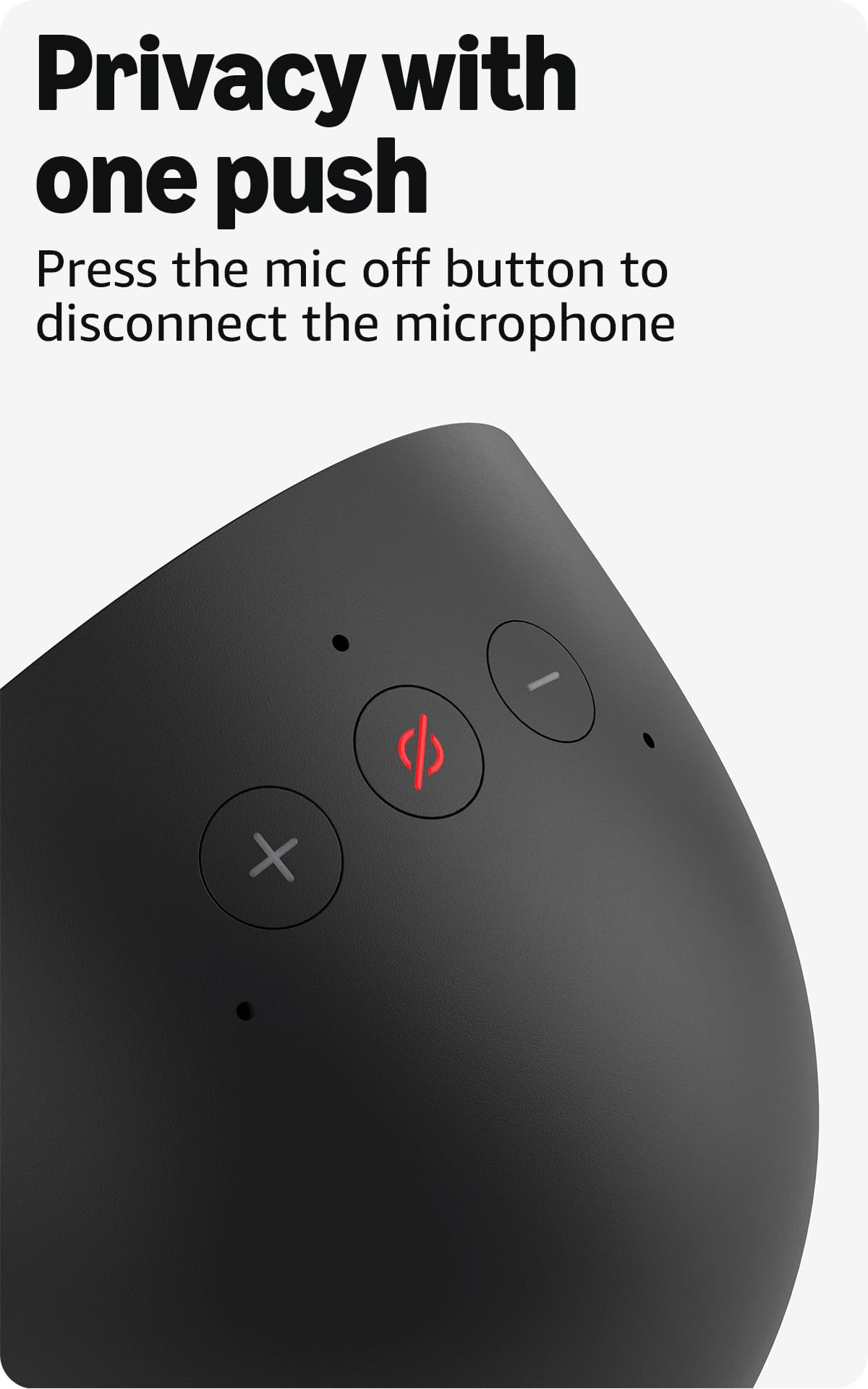 Amazon Echo Spot (newest model), Great for nightstands, offices and kitchens, Smart alarm clock, Designed for Alexa+, Black