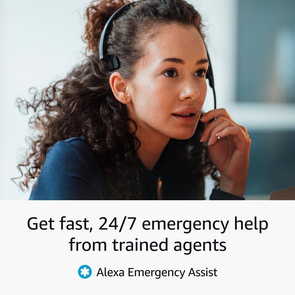 Amazon Echo Spot (newest model), Great for nightstands, offices and kitchens, Smart alarm clock, Designed for Alexa+, Black