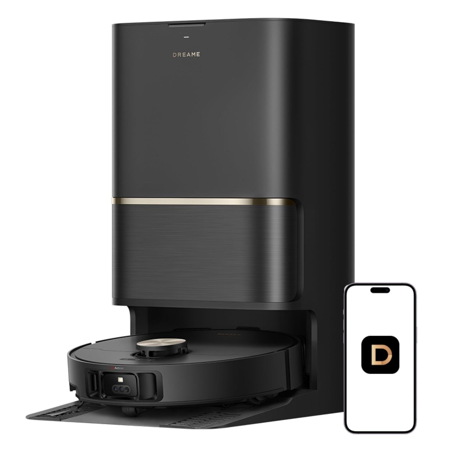 DREAME L50 Ultra Robot Vacuum and Mop White, 19,500Pa Suction, with Auto-Empty and Mop Self-Cleaning, Precise Obstacle Avoidance, HyperStream Detangling DuoBrush