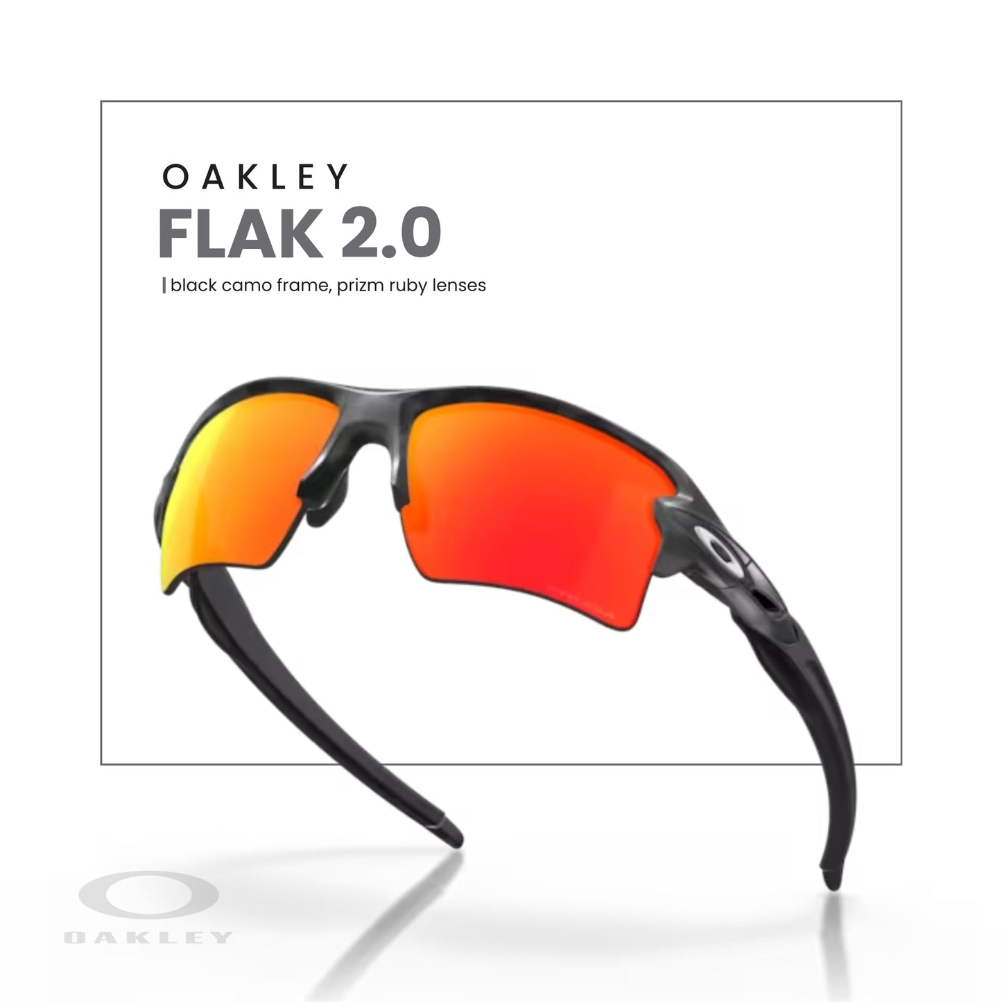 OAKLEY Flak 2.0 XL OO9188 Rectangle Sunglasses For Men+ Bundle Accessory Leash Kit, Microfiber Pouch