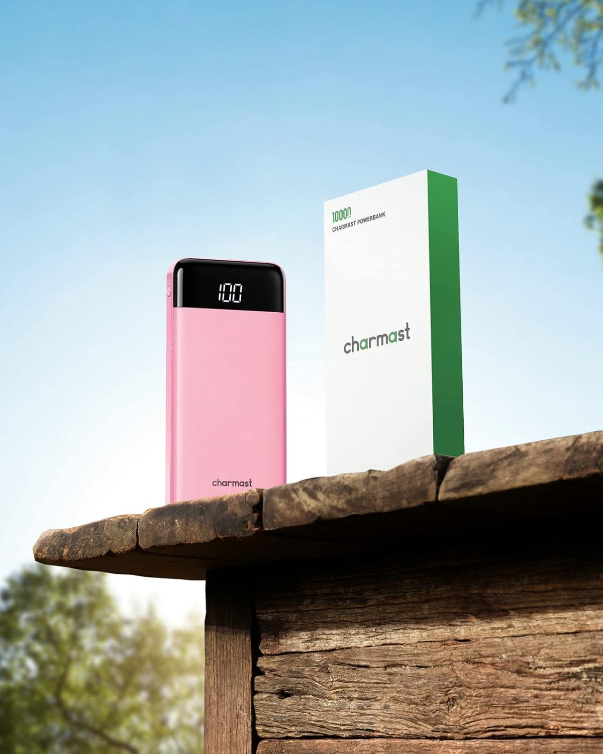 charmast Portable Charger with Built in Cables, Power Bank with Cords Wires, Slim 10000mAh Travel Battery Pack 6 Outputs 3 Inputs 6A Fast Charging for Samsung Google Pixel LG Moto iPhone iPad