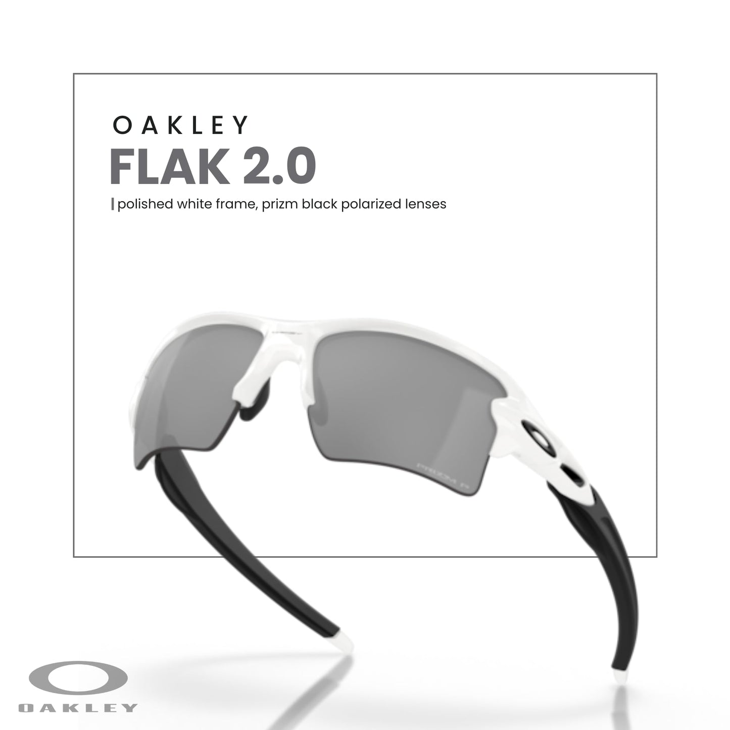OAKLEY Flak 2.0 XL OO9188 Rectangle Sunglasses For Men+ Bundle Accessory Leash Kit, Microfiber Pouch