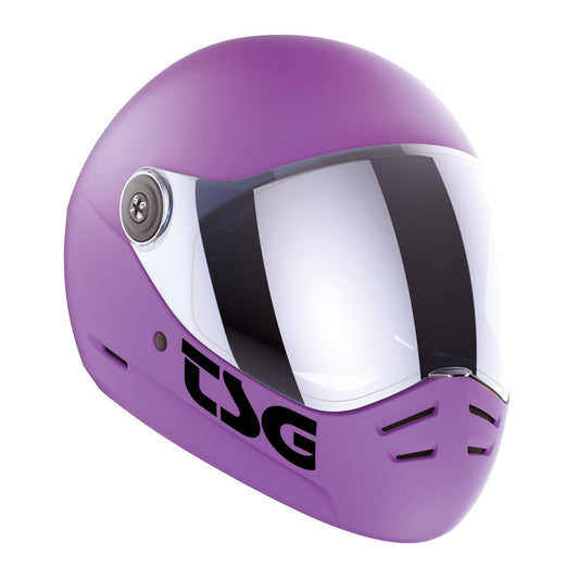 TSG - Pass 2.0 Full-face Premium Helmet w/Two Visors | Downhill Skateboarding, E-Skating, E-Onewheeling, Longboarding | Nose Ports, Air Flow Channels, Ear Slots, Adjustable Cheek Pads | ABS Hardshell
