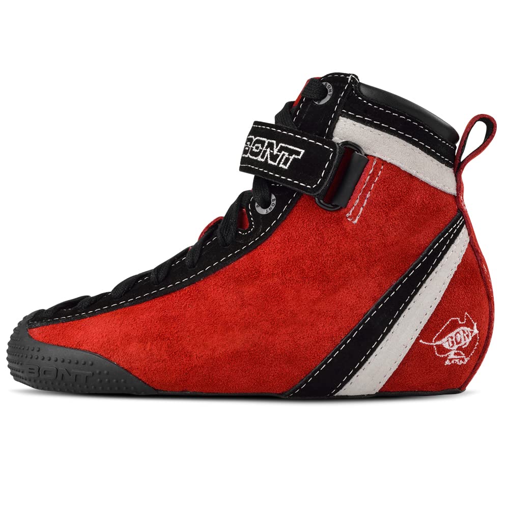 Bont Parkstar Siren Red Suede Professional Roller Skates for Park Ramps Bowls Street - Rollerskates for Outdoor and Indoor Skating