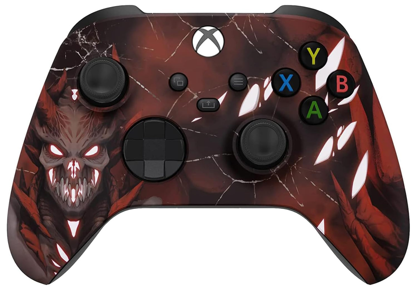 Custom Controllerzz Wireless Controller for Microsoft Xbox Series X/S & Xbox One - Custom Soft Touch Feel - Custom Series X/S Controller (X/S Bloody Zombie)