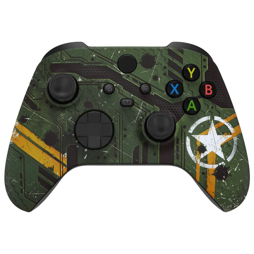 Custom Controllerzz Wireless Controller for Microsoft Xbox Series X/S & Xbox One - Custom Soft Touch Feel - Custom Series X/S Controller (X/S Bloody Zombie)