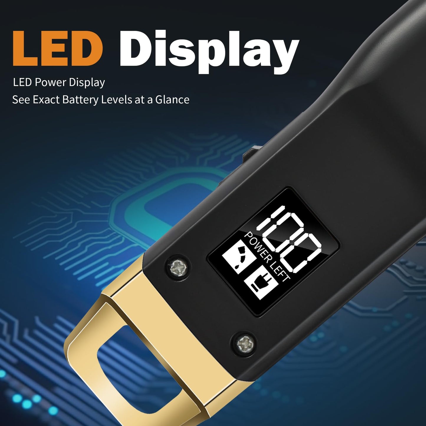 Beard Trimmer for Men - Rechargeable Men's Hair Clippers & Razor, Cordless Hair Trimmer for Face, Neck, Groin & Manscaping, Ideal Gift for Men, Black