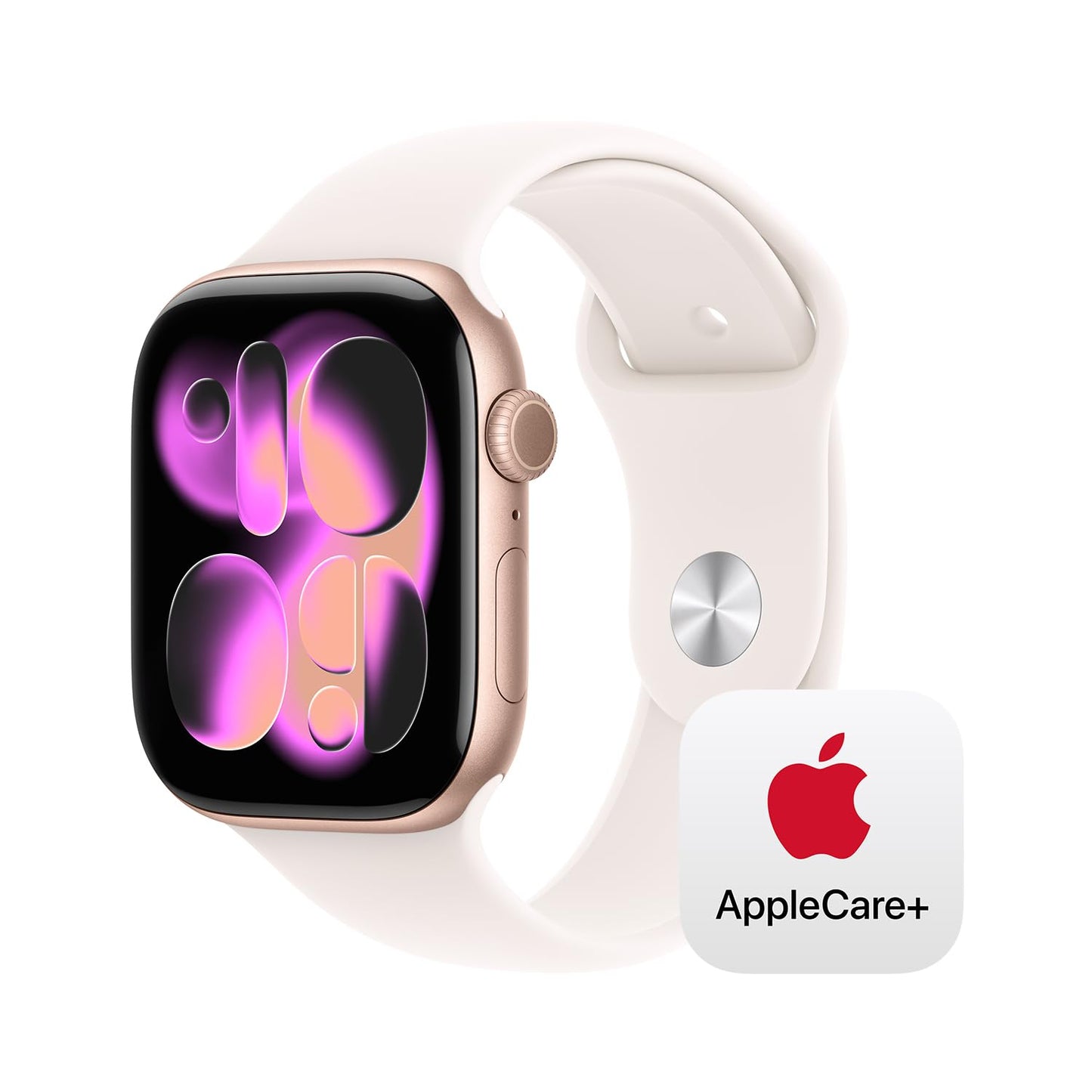 Apple Watch Series 11 [GPS 42mm] Smartwatch with Rose Gold Aluminum Case with Light Blush Sport Band - S/M. Sleep Score, Fitness Tracker, Health Monitoring, Always-On Display, Water Resistant