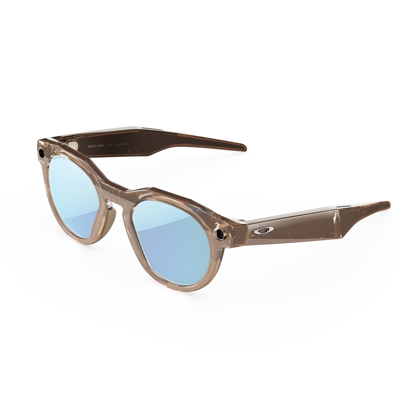 Oakley Meta HSTN, Clear | Smart AI Glasses for Men, Women — Performance for Sports, Athletes — Camera, Audio, Video — 8 Hour Battery — 3K HD Resolution — Clear to Grey Transitions® Lenses