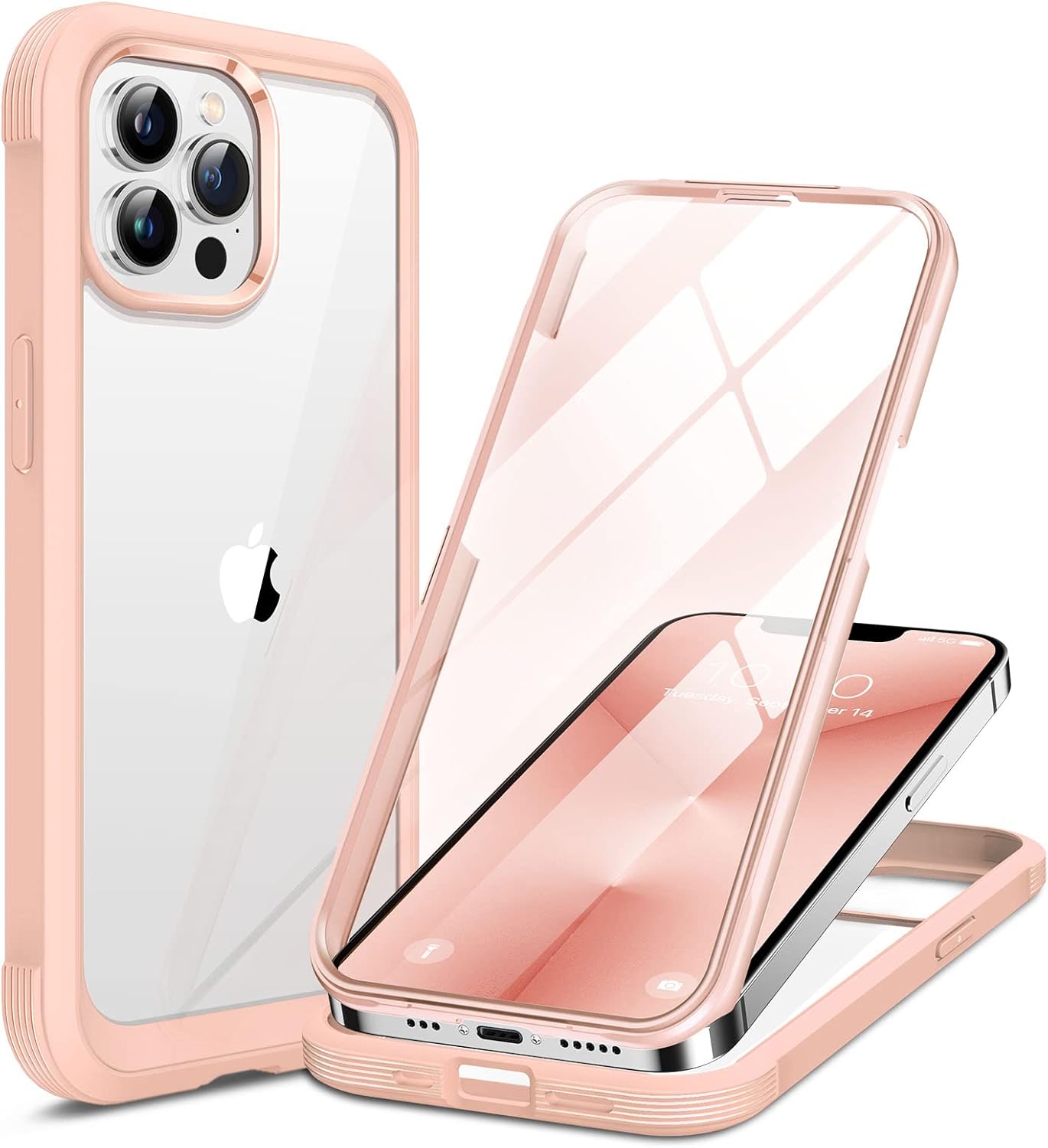 Miracase for iPhone 17e Case& iPhone 16e Case, Full-Body Phone with Built-in Glass Screen Protector, [Magnetic with MagSafe] Military Drop Proof 17 E/ 16 E Cover Bumper 6.1 inch, Black