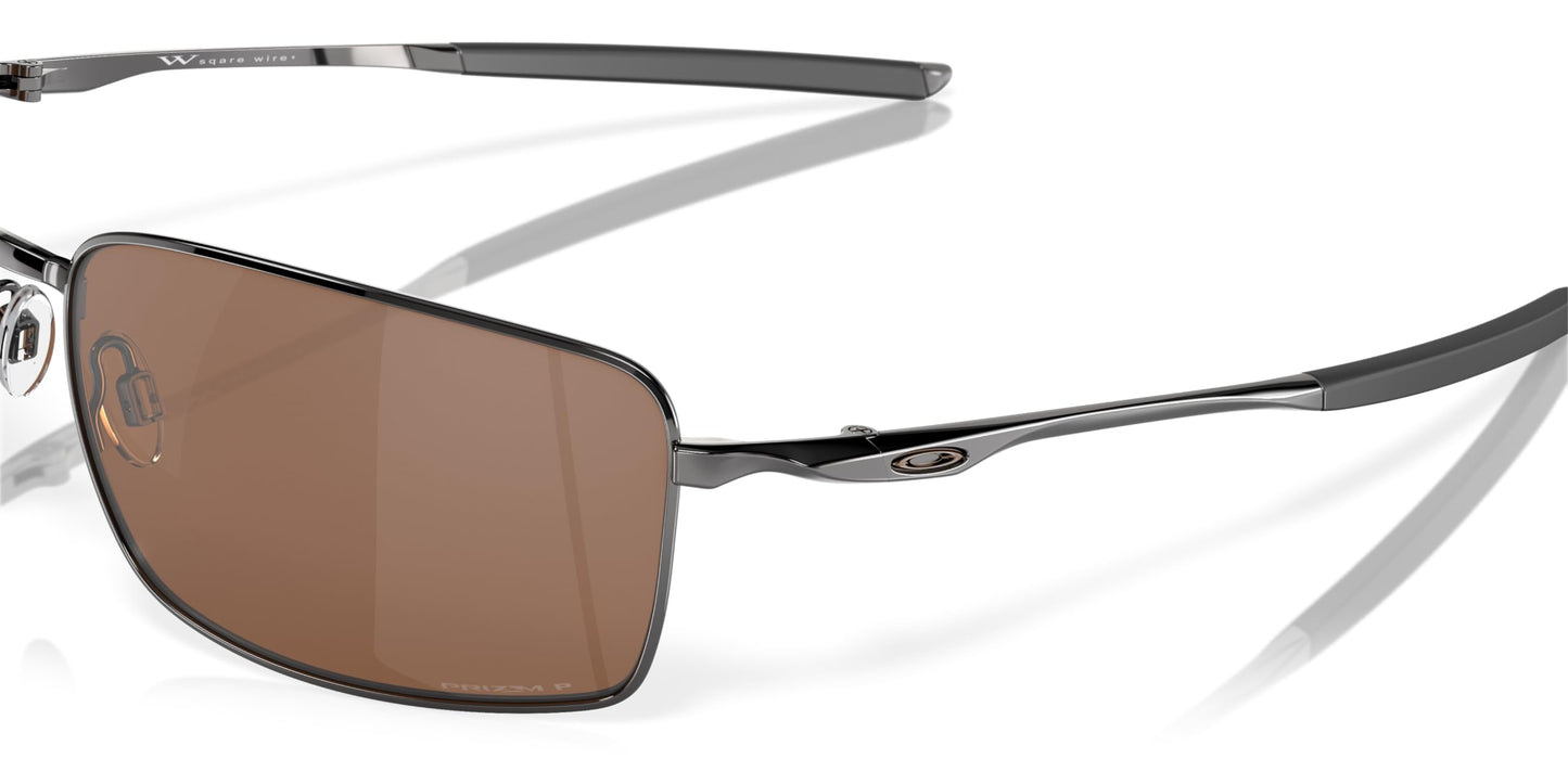 Oakley Men's OO4075 Square Wire Rectangular Metal Sunglasses