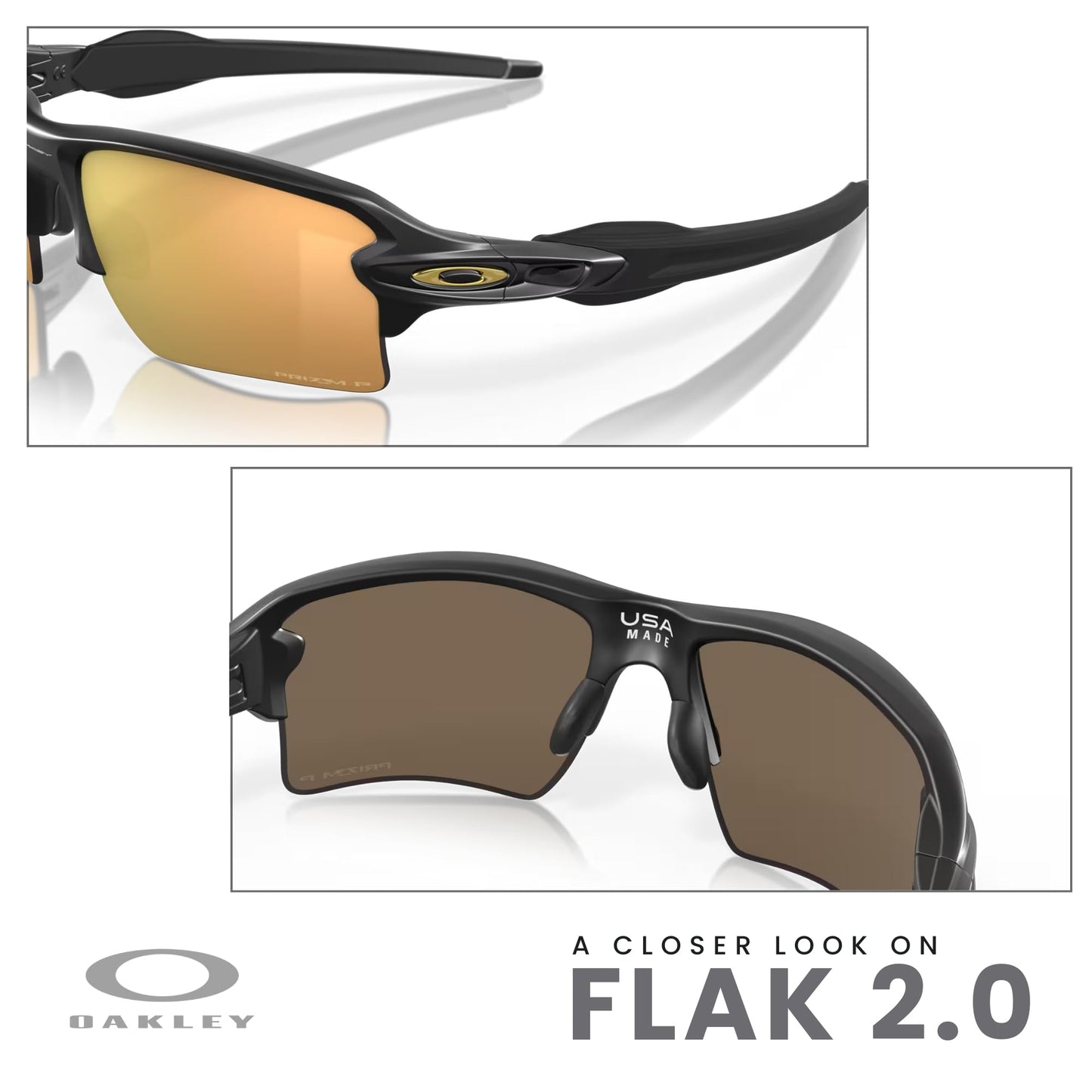 OAKLEY Flak 2.0 XL OO9188 Rectangle Sunglasses For Men+ Bundle Accessory Leash Kit, Microfiber Pouch