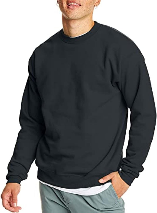 Hanes Men's Sweatshirt, EcoSmart Fleece Crewneck Sweatshirt, Big & Tall Available, 1 or 2-Pack