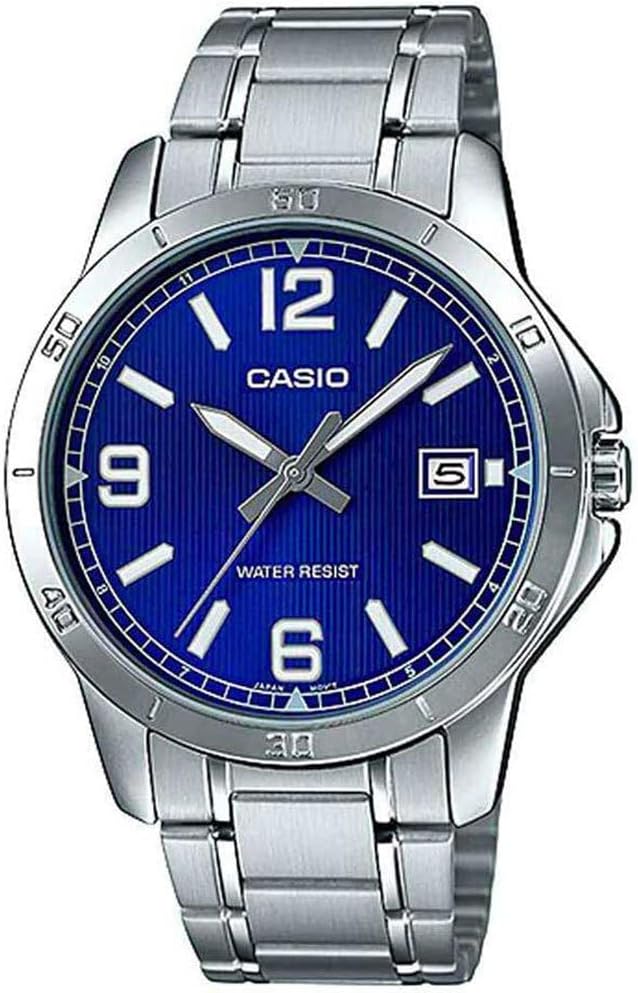 Casio MTP-V004D-2BUDF Analog Quartz Silver Stainless Steel Men's Watch