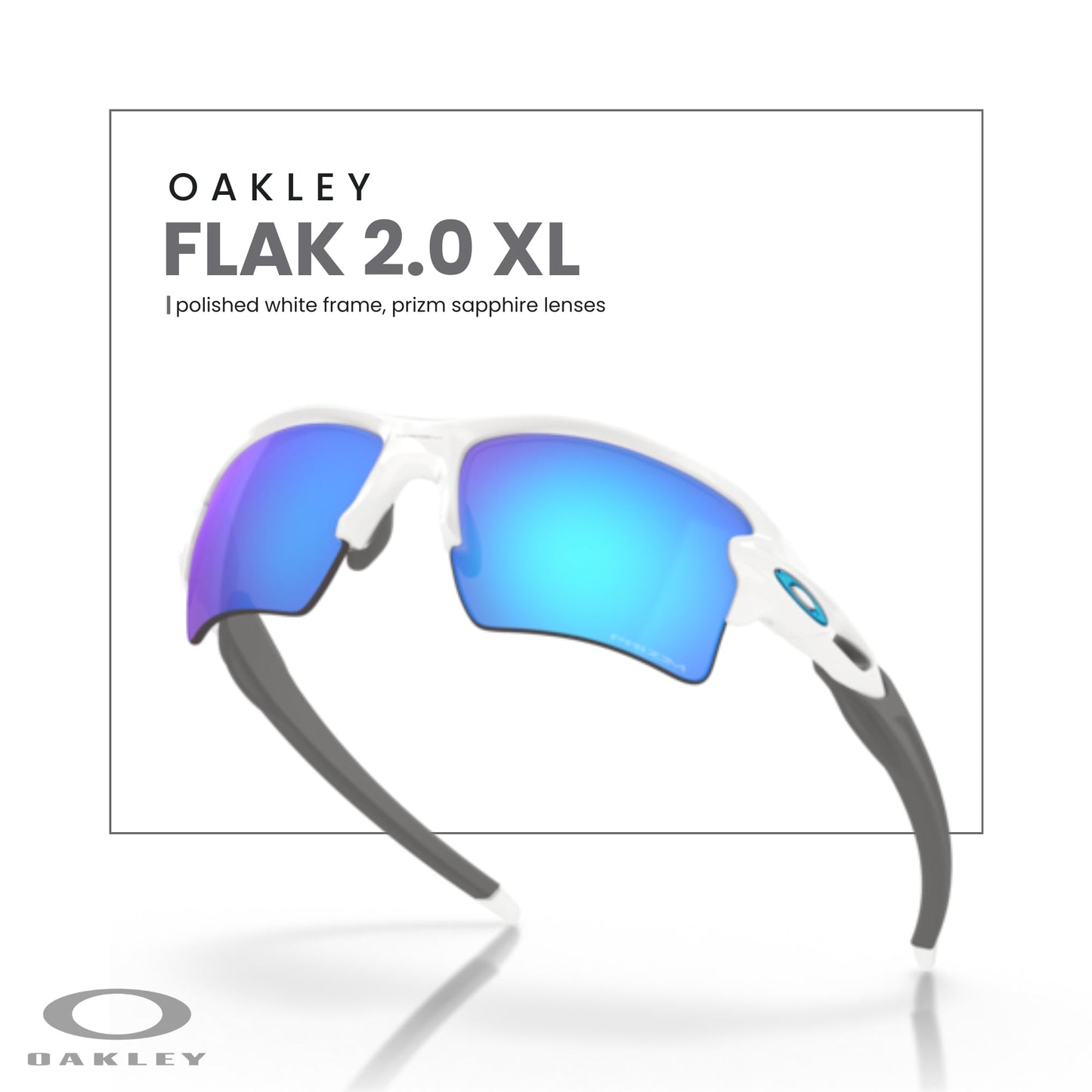OAKLEY Flak 2.0 XL OO9188 Rectangle Sunglasses For Men+ Bundle Accessory Leash Kit, Microfiber Pouch