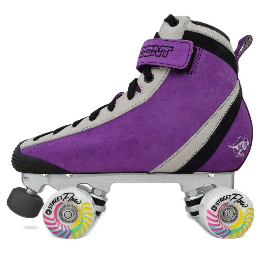 Bont Parkstar Purple Suede Professional Roller Skates for Park Ramps Bowls Street - Rollerskates for Outdoor and Indoor Skating