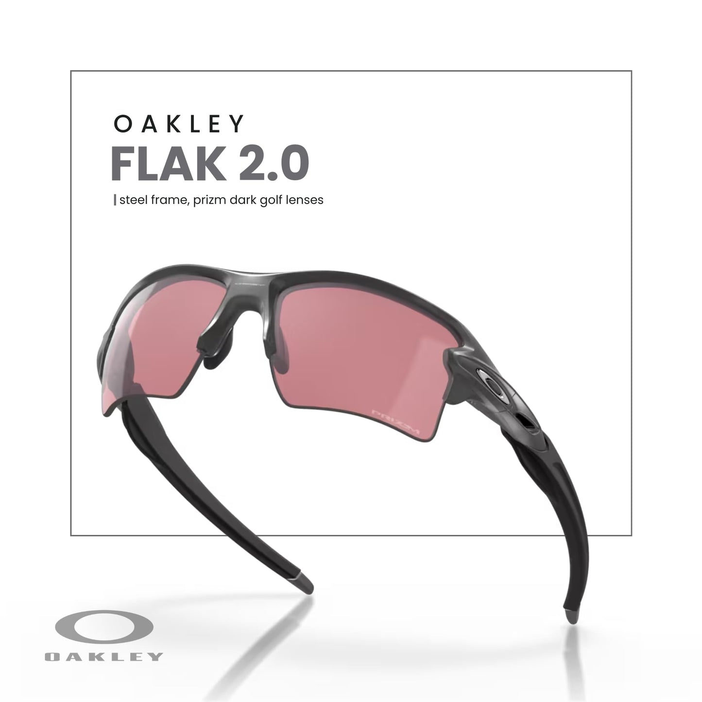 OAKLEY Flak 2.0 XL OO9188 Rectangle Sunglasses For Men+ Bundle Accessory Leash Kit, Microfiber Pouch