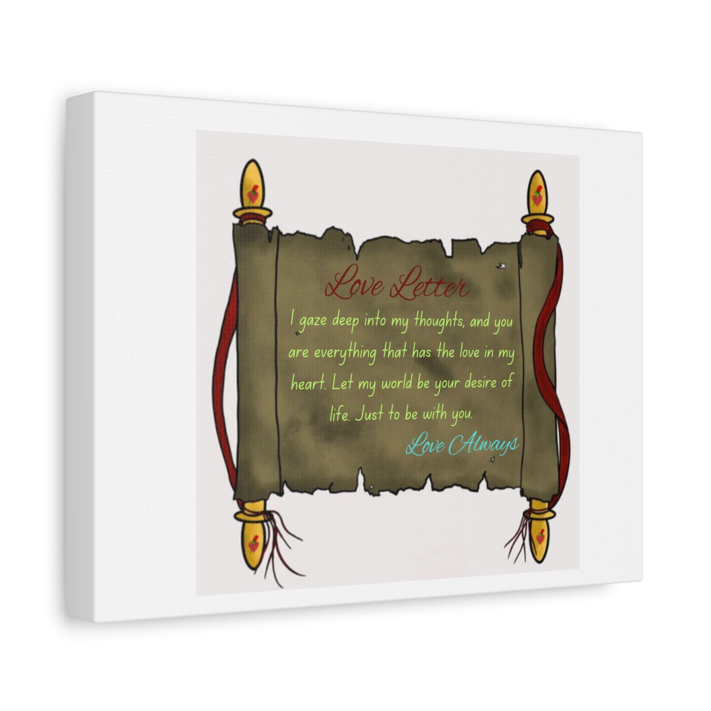 Simple Expressions “Scrolls for life”Matte Canvas, Stretched, 1.25"