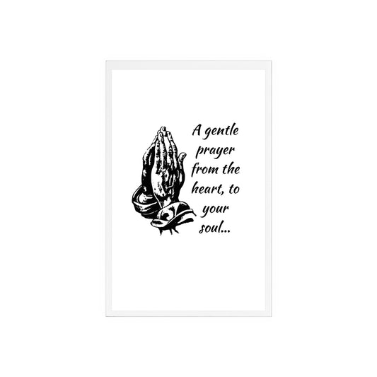 Simple Expressions Inspirational Acrylic Prayer Sign with Wooden Stand - Decorative Home Accent