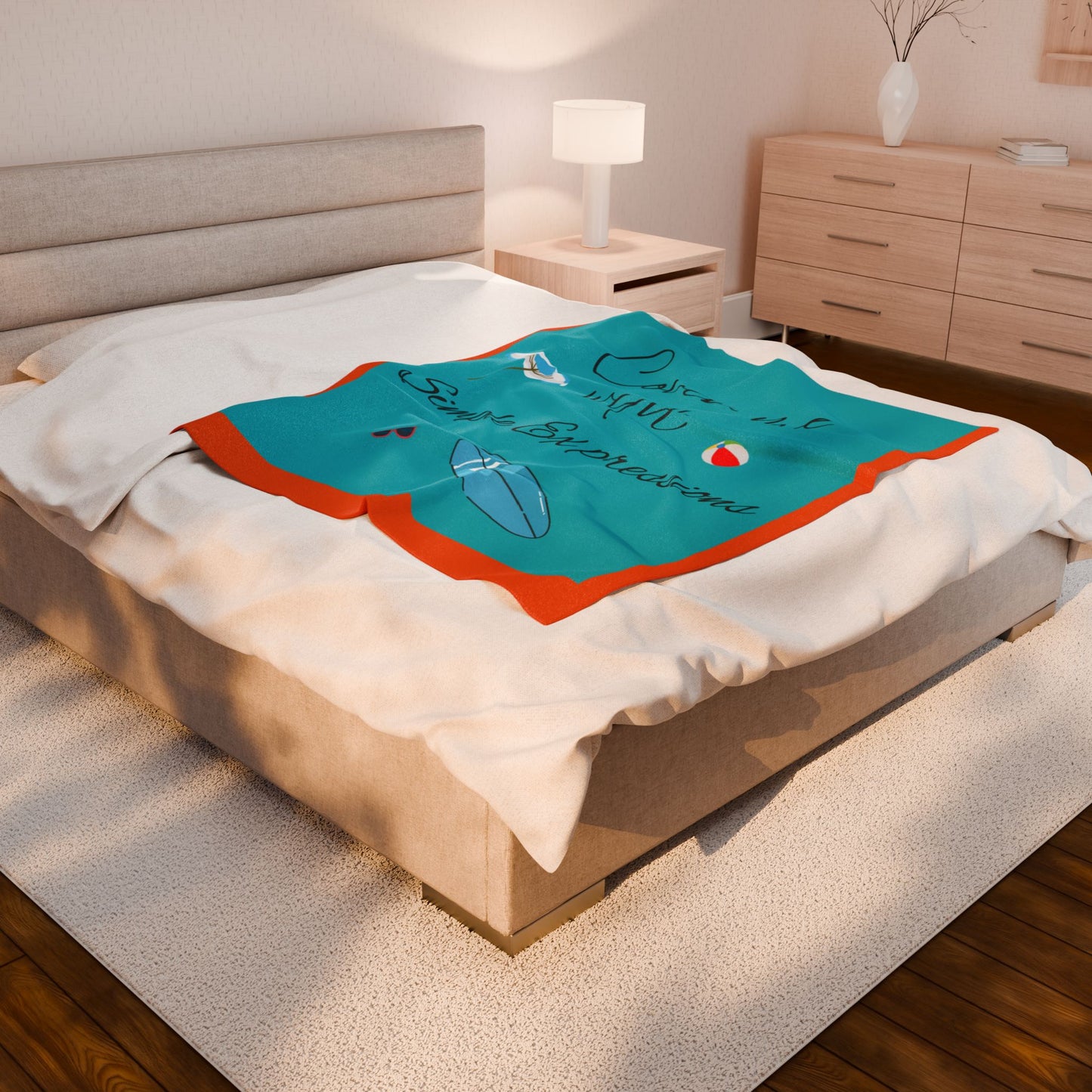 Simple Expressions Velveteen Plush Blanket