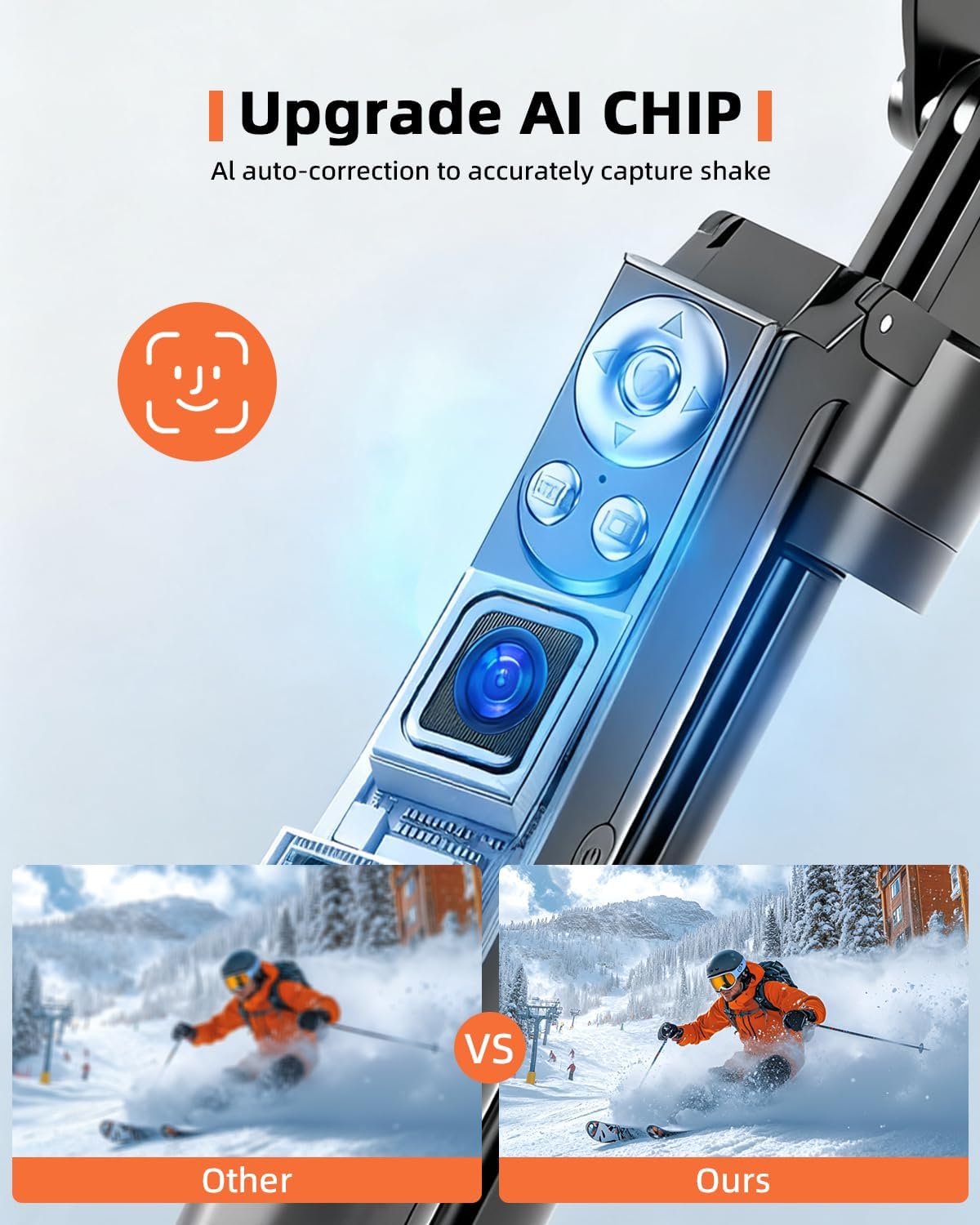 Auto Face Tracking Selfie Stick Tripod for iPhone with Light 360 Rotation That Follows Your Movement 70.9" Camera Tripod Stand with Remote for Content Creator Vlog Live Stream Video Recording