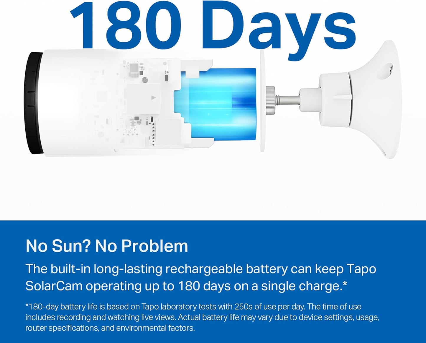 Tapo SolarCam 1080p Outdoor Wireless Security Camera - Battery Power with Solar, Person Detection, Subscription-Free Local Storage or Optional Cloud, Works with Alexa & Google Assistant, C402 KIT