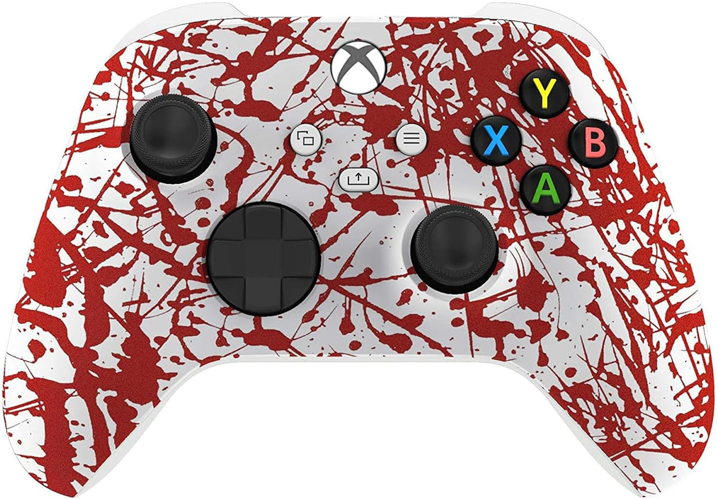 Custom Controllerzz Wireless Controller for Microsoft Xbox Series X/S & Xbox One - Custom Soft Touch Feel - Custom Series X/S Controller (X/S Bloody Zombie)