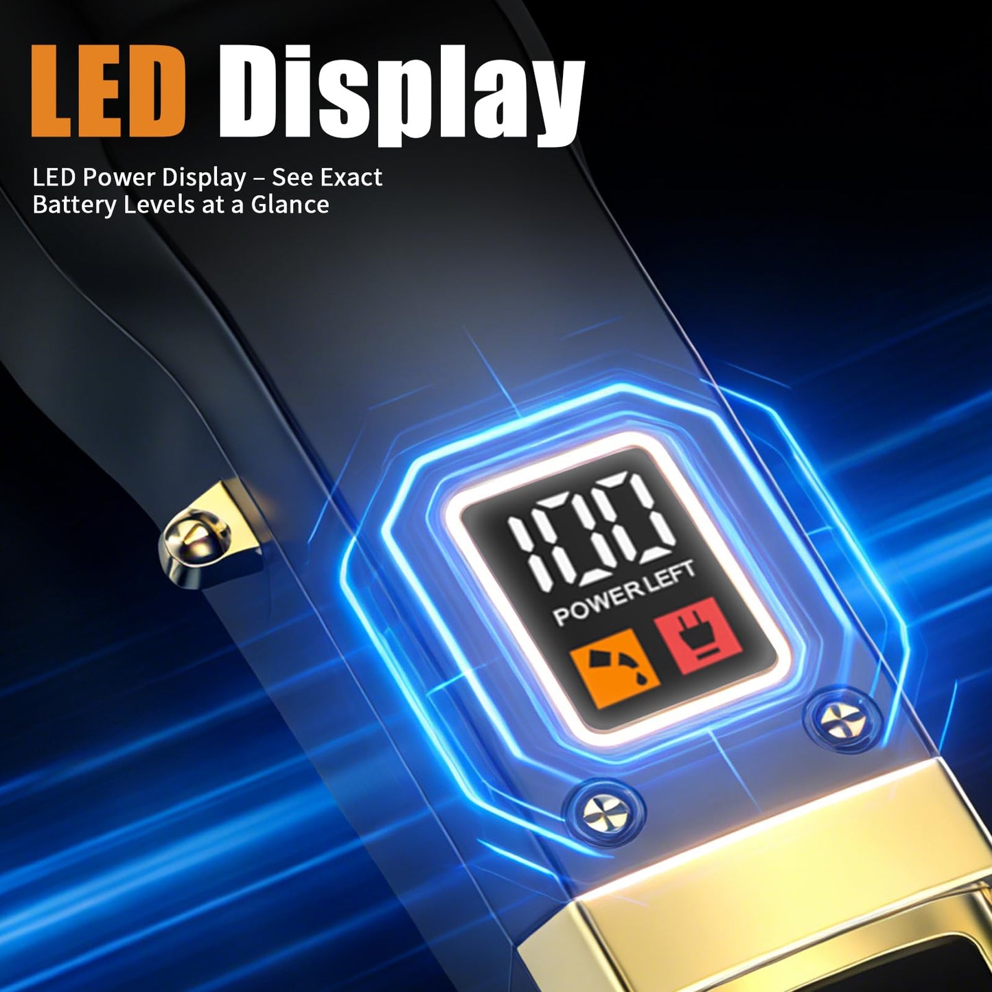 Beard Trimmer for Men - Rechargeable Men's Hair Clippers & Razor, Cordless Hair Trimmer for Face, Neck, Groin & Manscaping, Ideal Gift for Men, Black