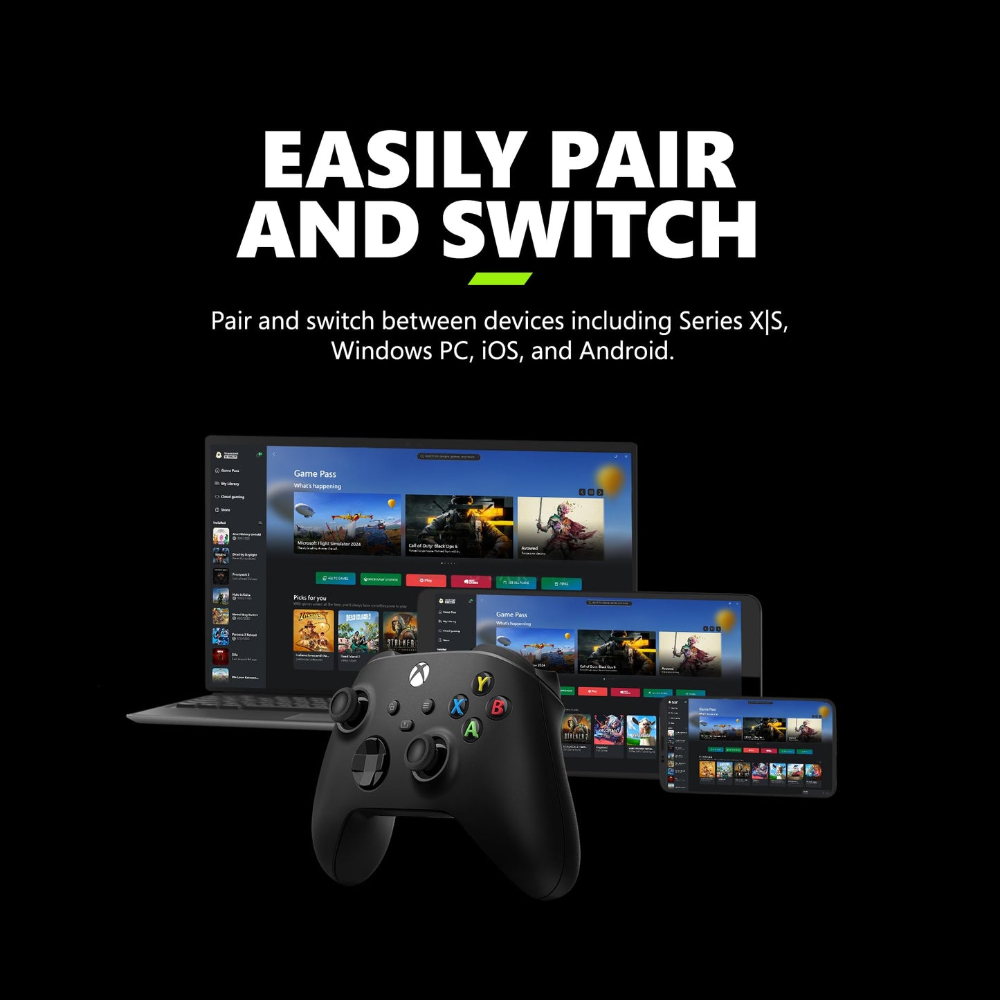 Xbox Wireless Gaming Controller (2025) – Pulse Red – Play on Xbox, Windows, Android, iOS, FireTV Sticks, Smart TVs, VR Headsets