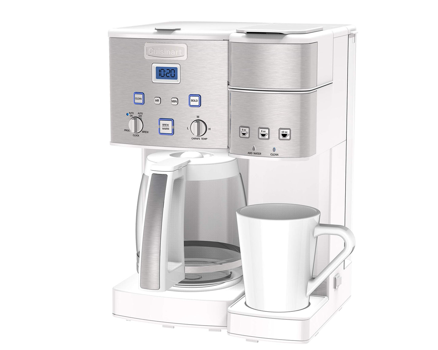 Cuisinart Single Serve + 12 Cup Coffee Maker, Offers 3-Sizes: 6-Ounces, 8-Ounces and 10-Ounces, Stainless Steel, SS-15CP, Copper