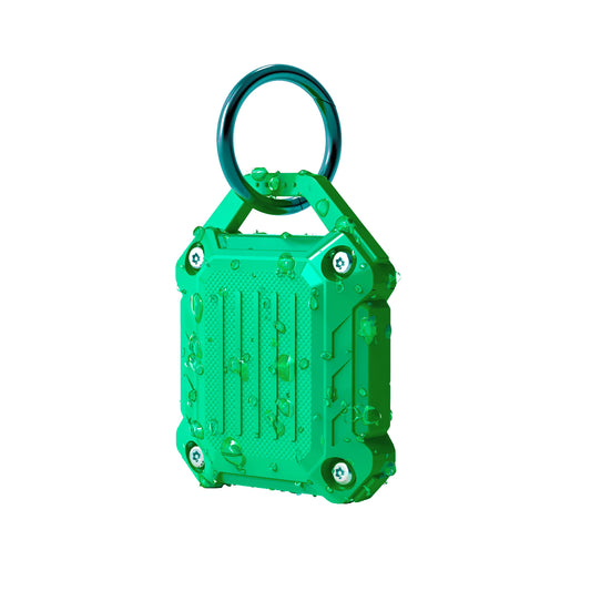 Dovick- Waterproof Airtag Keychain Holder Case,Screw Full Cover Compatible with Apple Air Tag Tracker Key Ring (Black 2Pack)