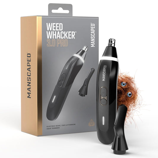 MANSCAPED® The Weed Whacker® 2.0 Electric Nose & Ear Hair Trimmer – 7,000 RPM Precision Tool with Rechargeable Battery, Wet/Dry, Easy to Clean, Improved Stainless Steel Replaceable Blade