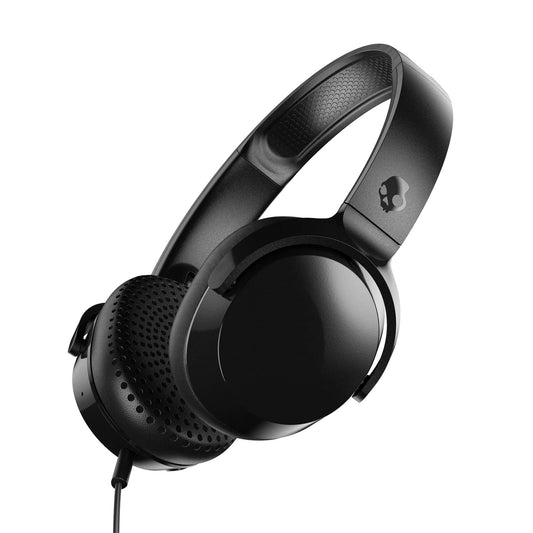 Skullcandy Riff Wireless 2 On-Ear Bluetooth Headphones, Up to 34 Hrs Battery, Foldable Lightweight Design, Convenient for Travel with Included 3.5mm AUX Cable, Microphone for iPhone Android - Black