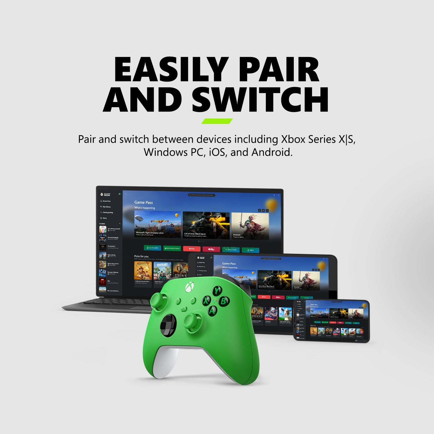 Xbox Wireless Gaming Controller (2025) – Pulse Red – Play on Xbox, Windows, Android, iOS, FireTV Sticks, Smart TVs, VR Headsets