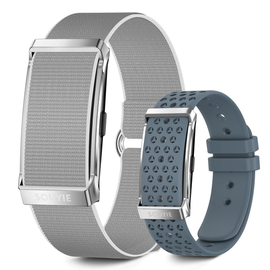 Smart Bracelet for Men Women, Health Activity Fitness Trackers, 24H Sleep Tracker, 24/7 Continuous Heart Rate/Blood Pressure/HRV/Stress Monitor, 170+ Sports Modes Smart Wristband with 2 Bands Free APP